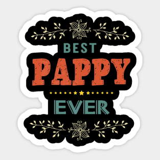 Best Pappy Ever Farther Day Sticker